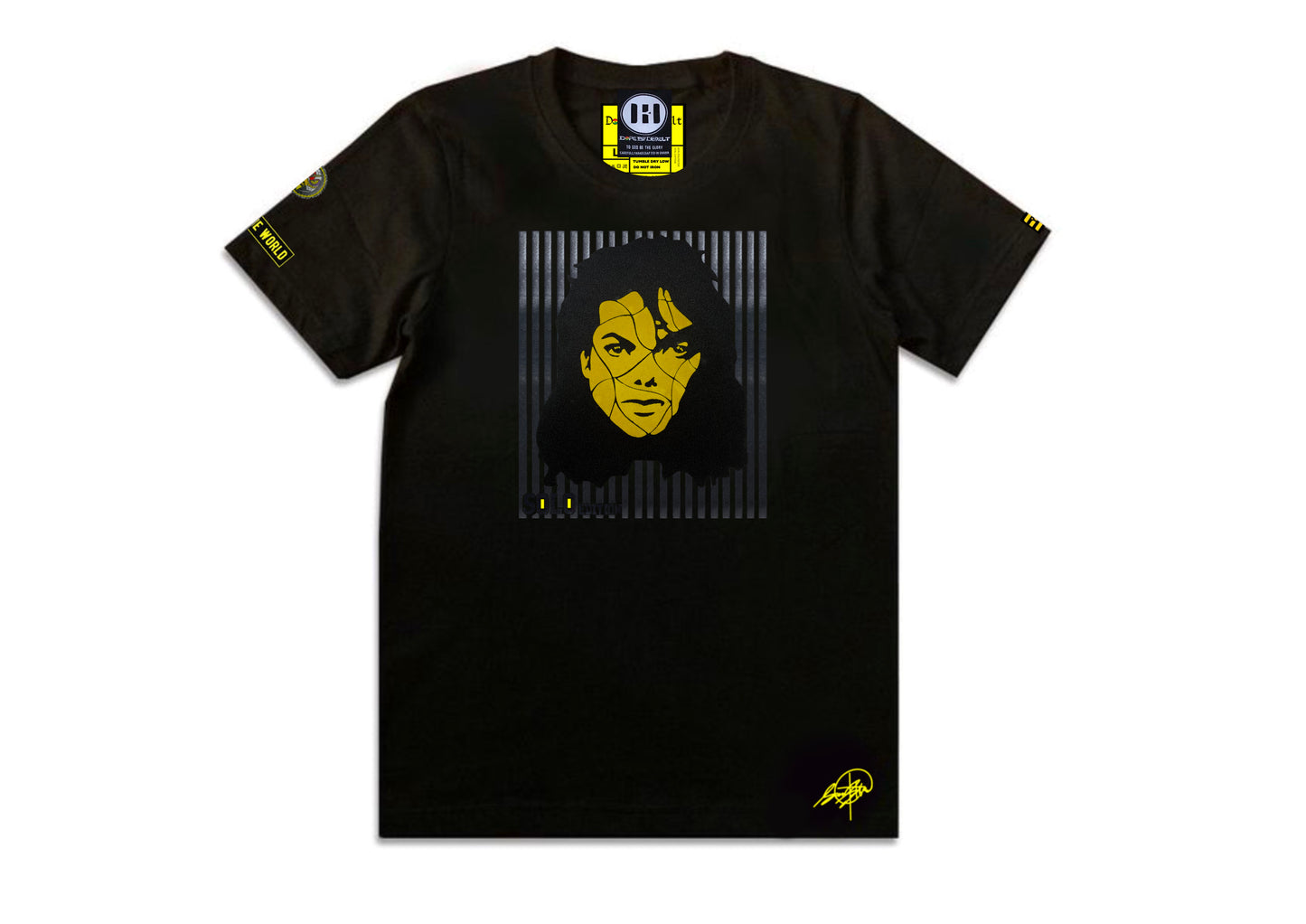 MJ - Black & Yellow Mosaic