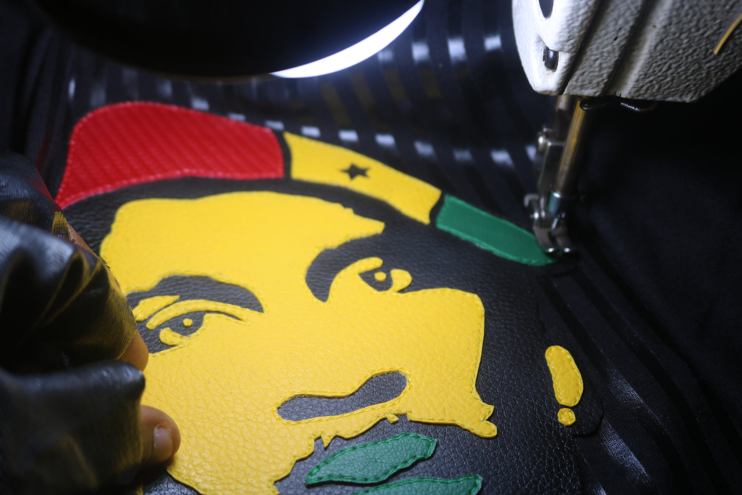 Thomas Sankara – Multicolour Leather Icon