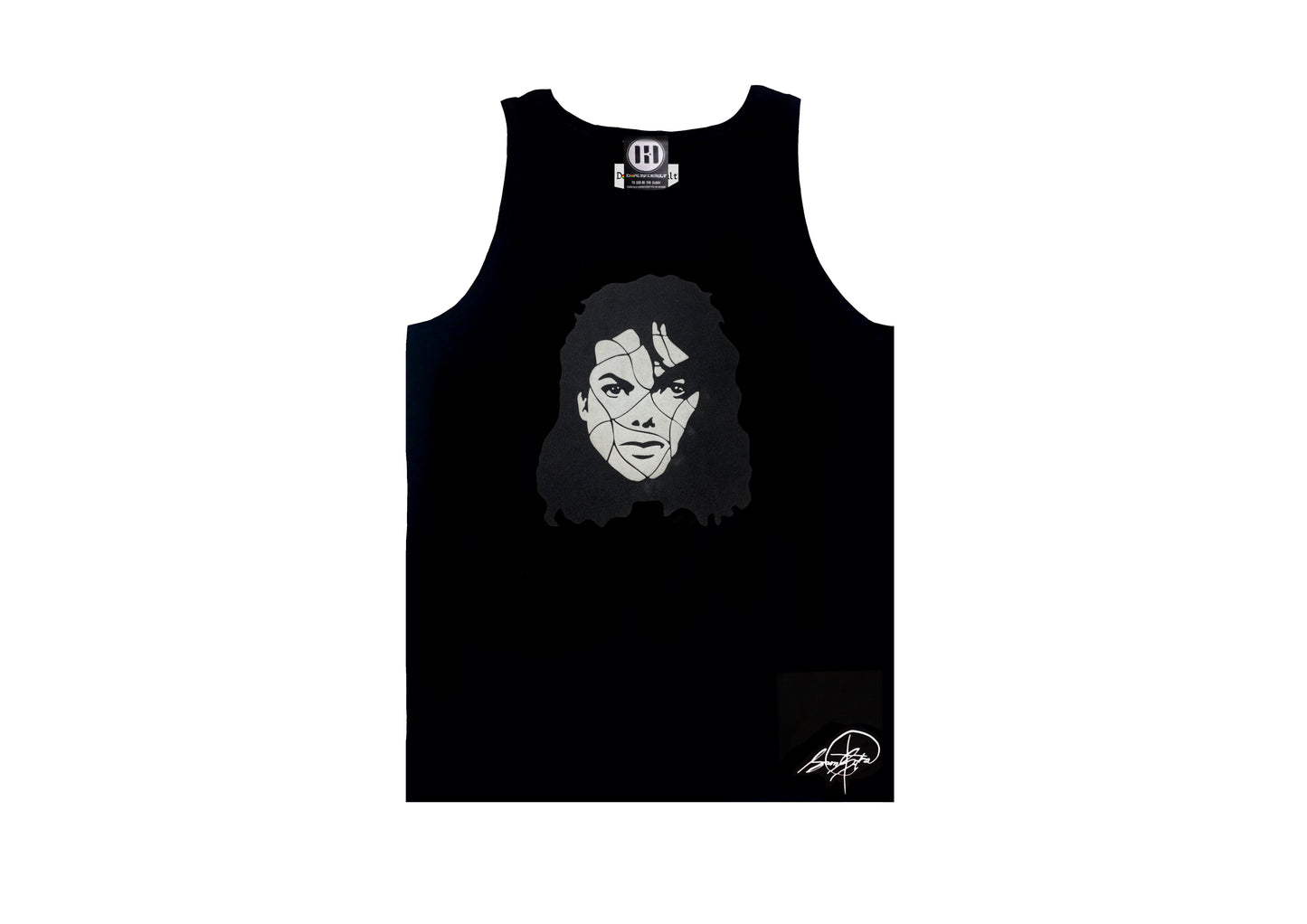 M.J Black & White Mosaic Tank Top