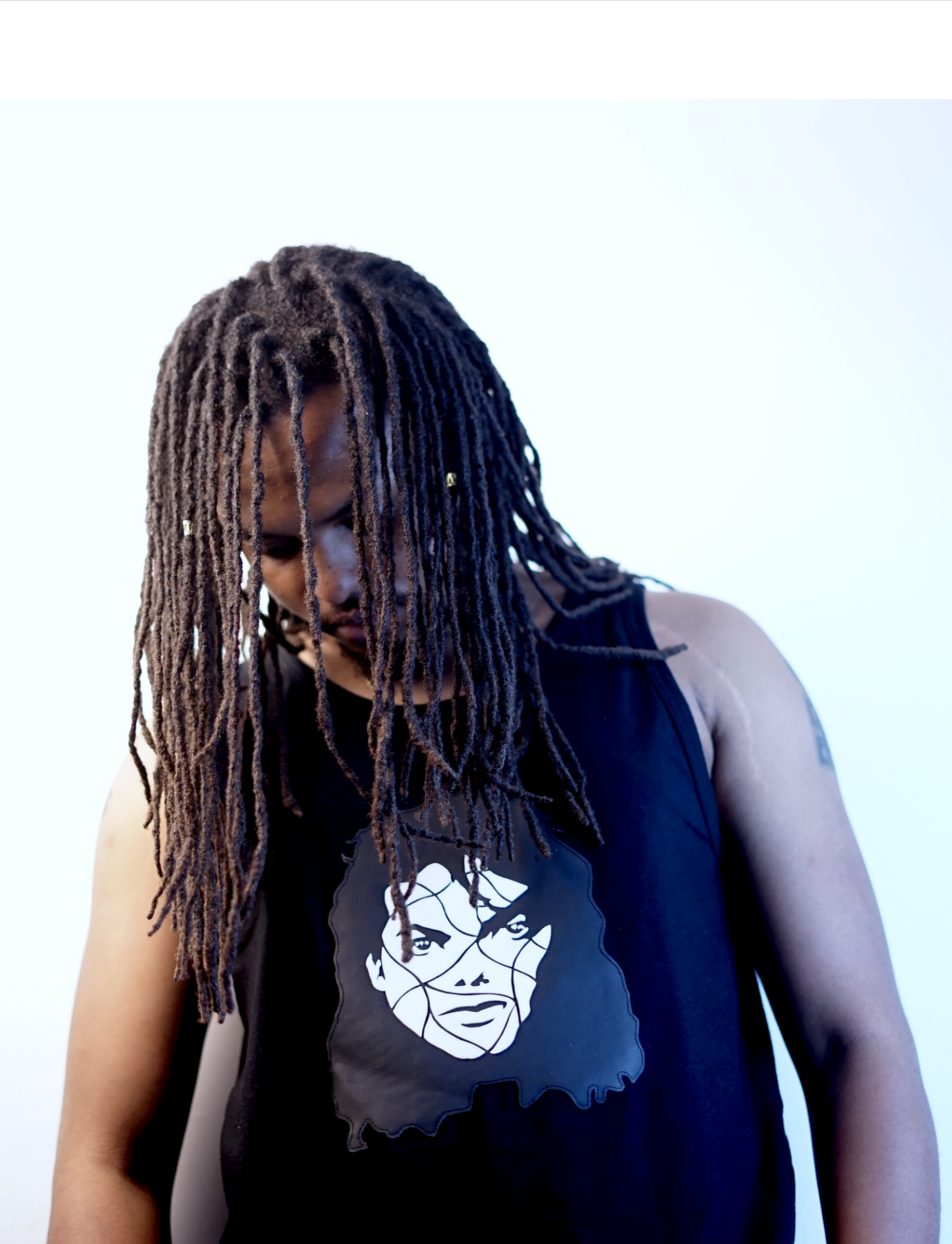 M.J Black & White Mosaic Tank Top